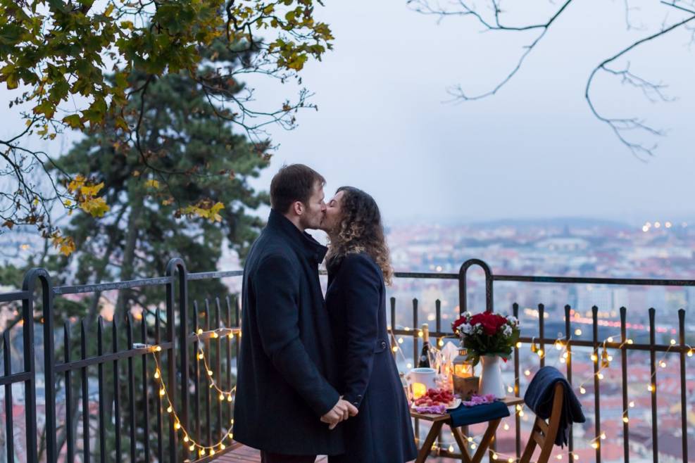 Fazer um pedido de casamento em Praga